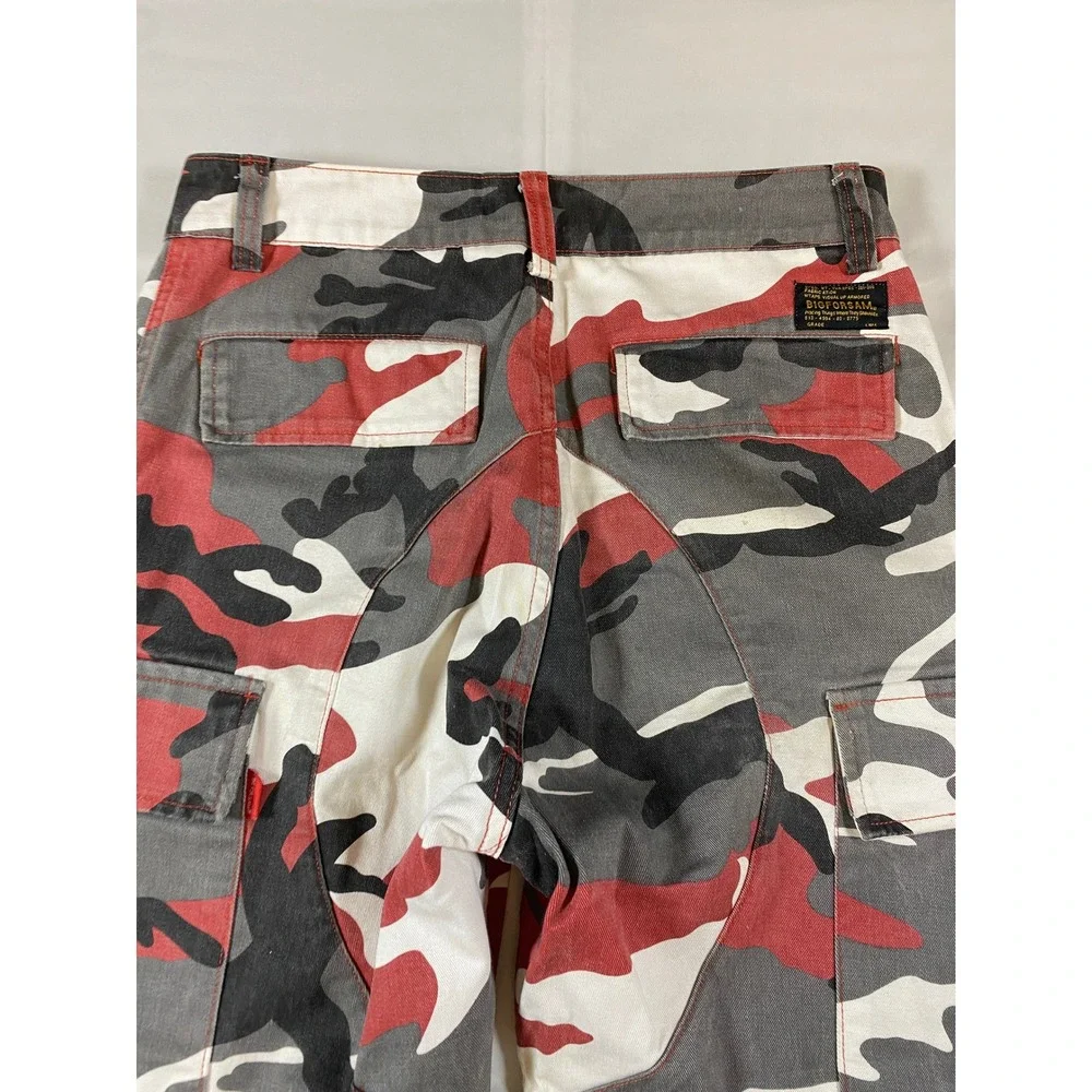 BIG FOR SAM Patchwork Camo Cargo Pants Kids Size S Streetwear‎